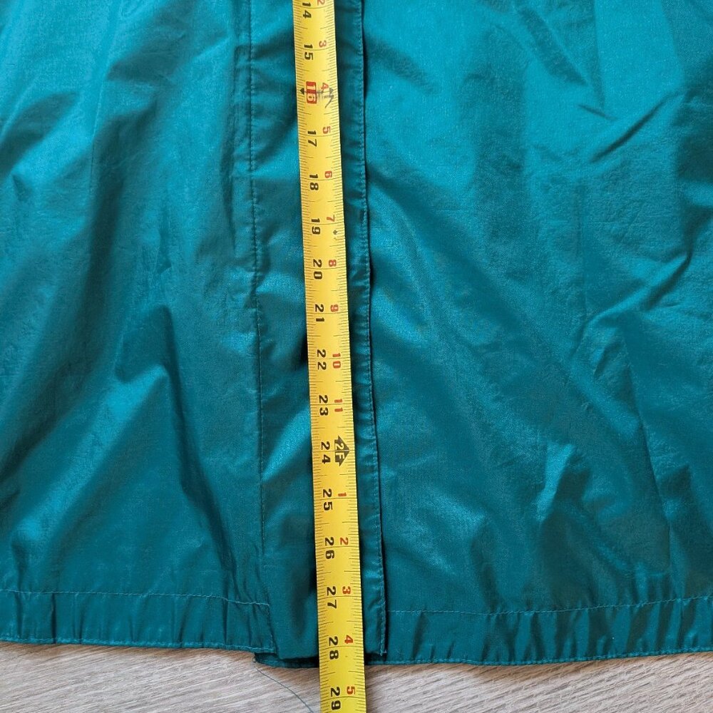 Vintage 1980s Coat Collectibles Raincoat in Teal Green Womens. stand up collar - Picture 3 of 5